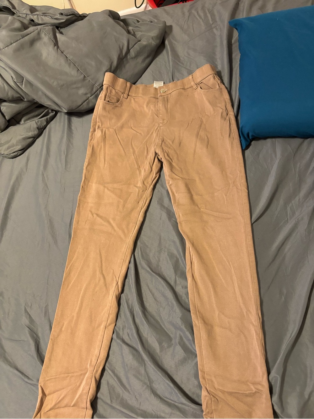 SHEIN Brown Tan Skinny Pants Women’s XL Stretchy